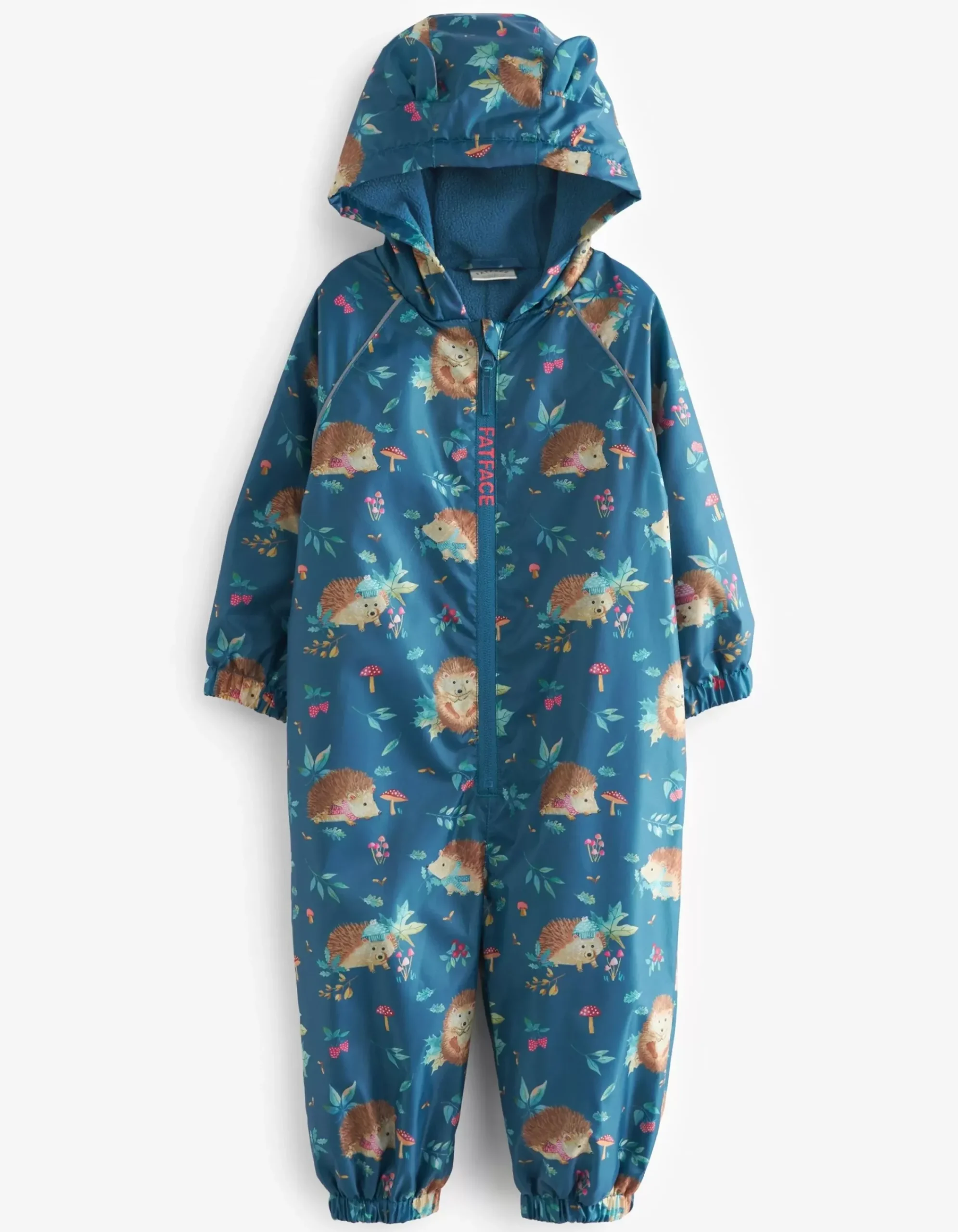 Girls FatFace View All|Hedgehog Print Puddlesuit