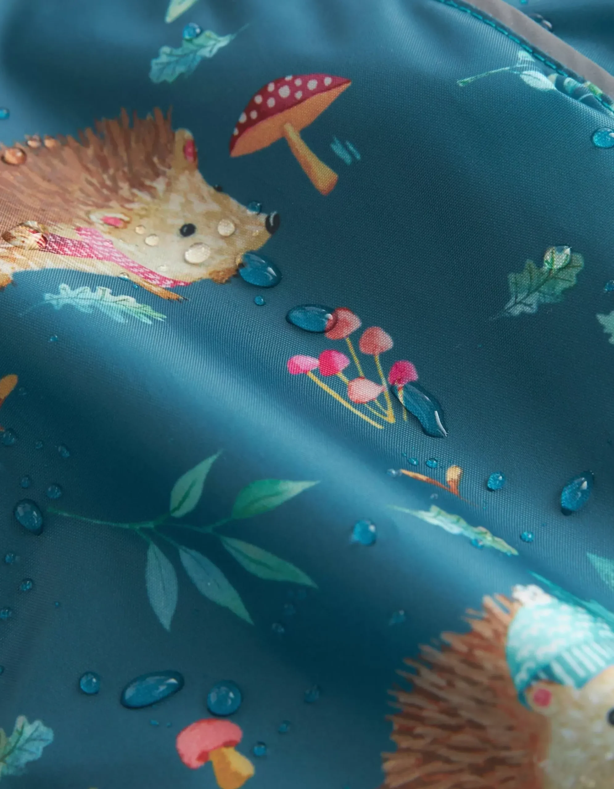 Girls FatFace View All|Hedgehog Print Puddlesuit