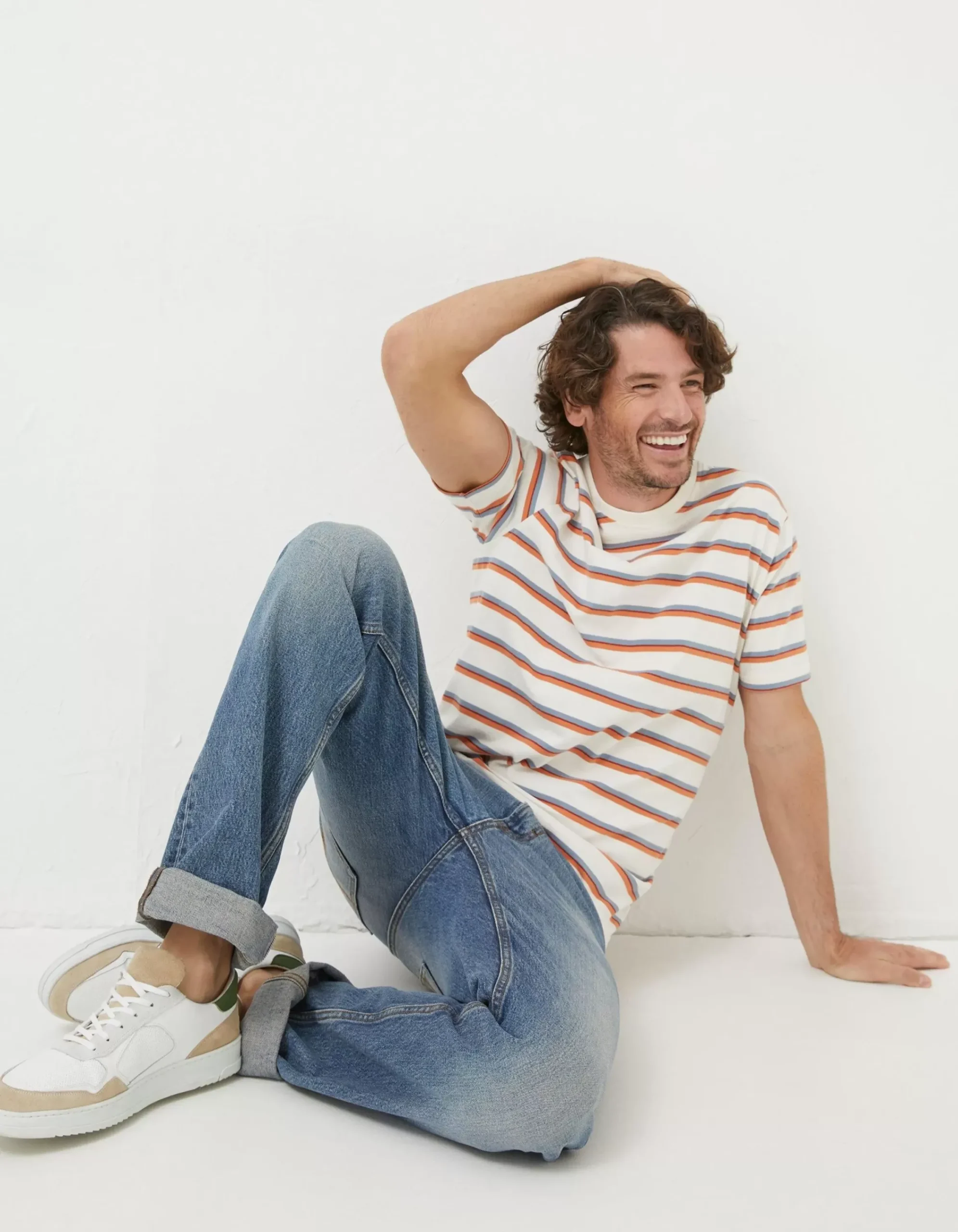 Men FatFace T-Shirts|Henford Stripe T-Shirt