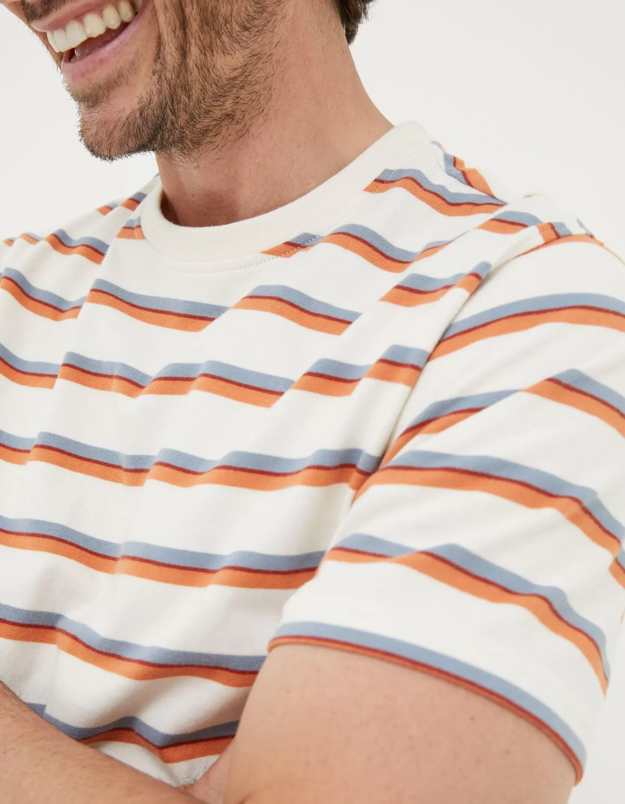 Men FatFace T-Shirts|Henford Stripe T-Shirt