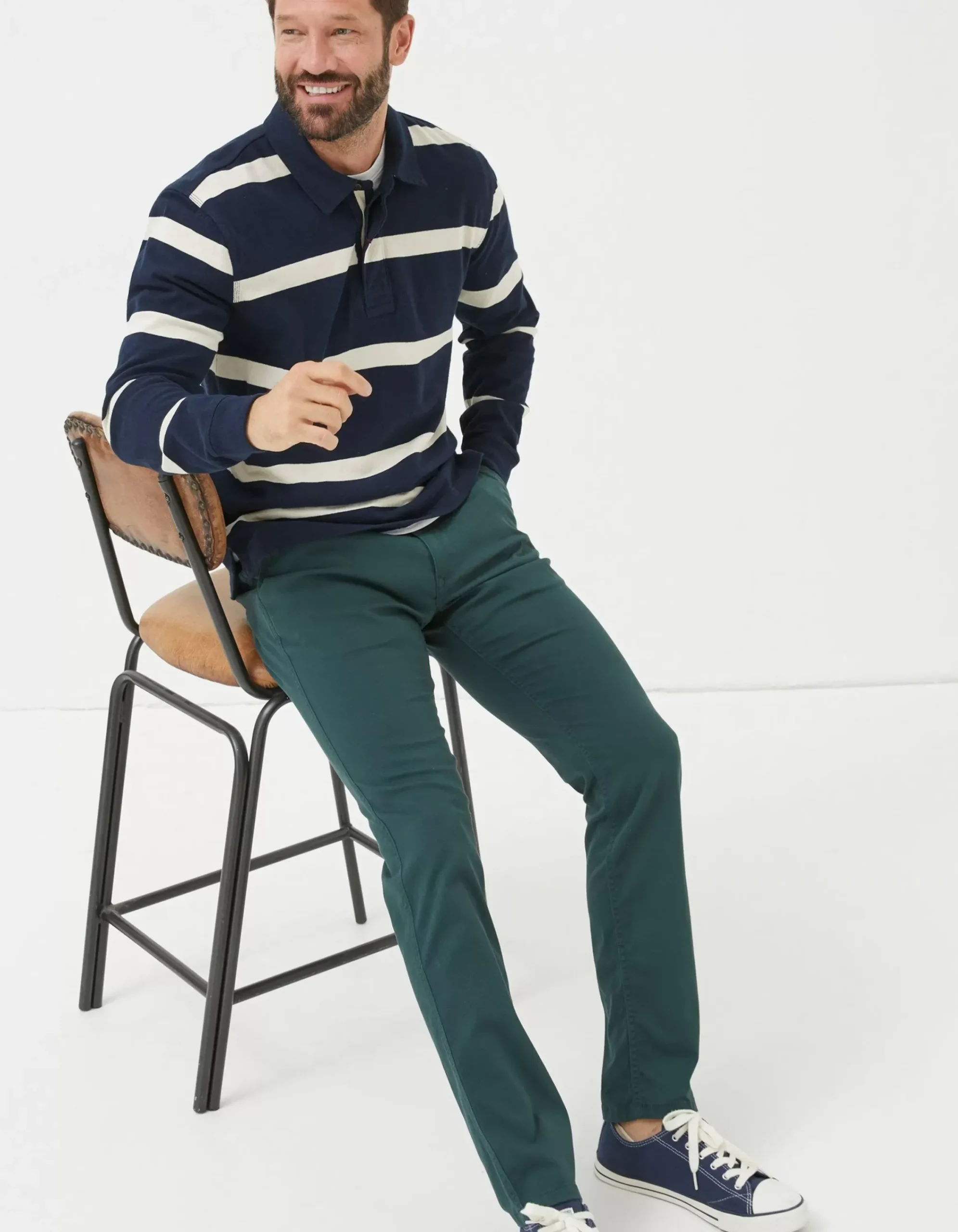 Men FatFace View All|Heyshott Slim Textured Chinos
