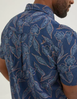 Men FatFace Shirts|Hibiscus Print Shirt