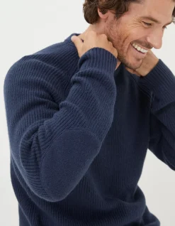 Men FatFace Knitwear|Hinton Crew Neck Jumper