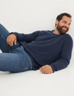 Men FatFace Knitwear|Hinton Crew Neck Jumper