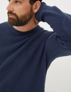 Men FatFace Knitwear|Hinton Crew Neck Jumper