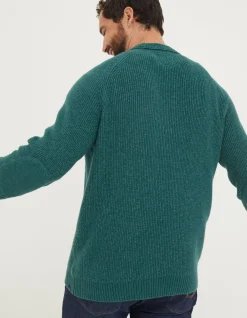 Men FatFace Knitwear|Hinton Crew Neck Jumper