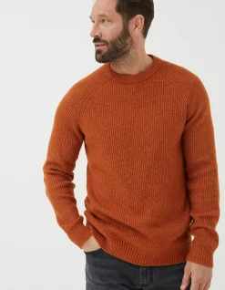Men FatFace Knitwear|Hinton Crew Neck Jumper