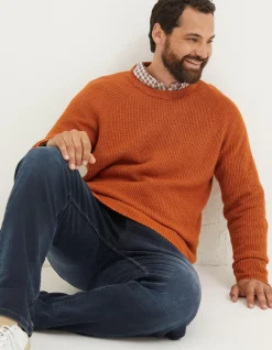 Men FatFace Knitwear|Hinton Crew Neck Jumper