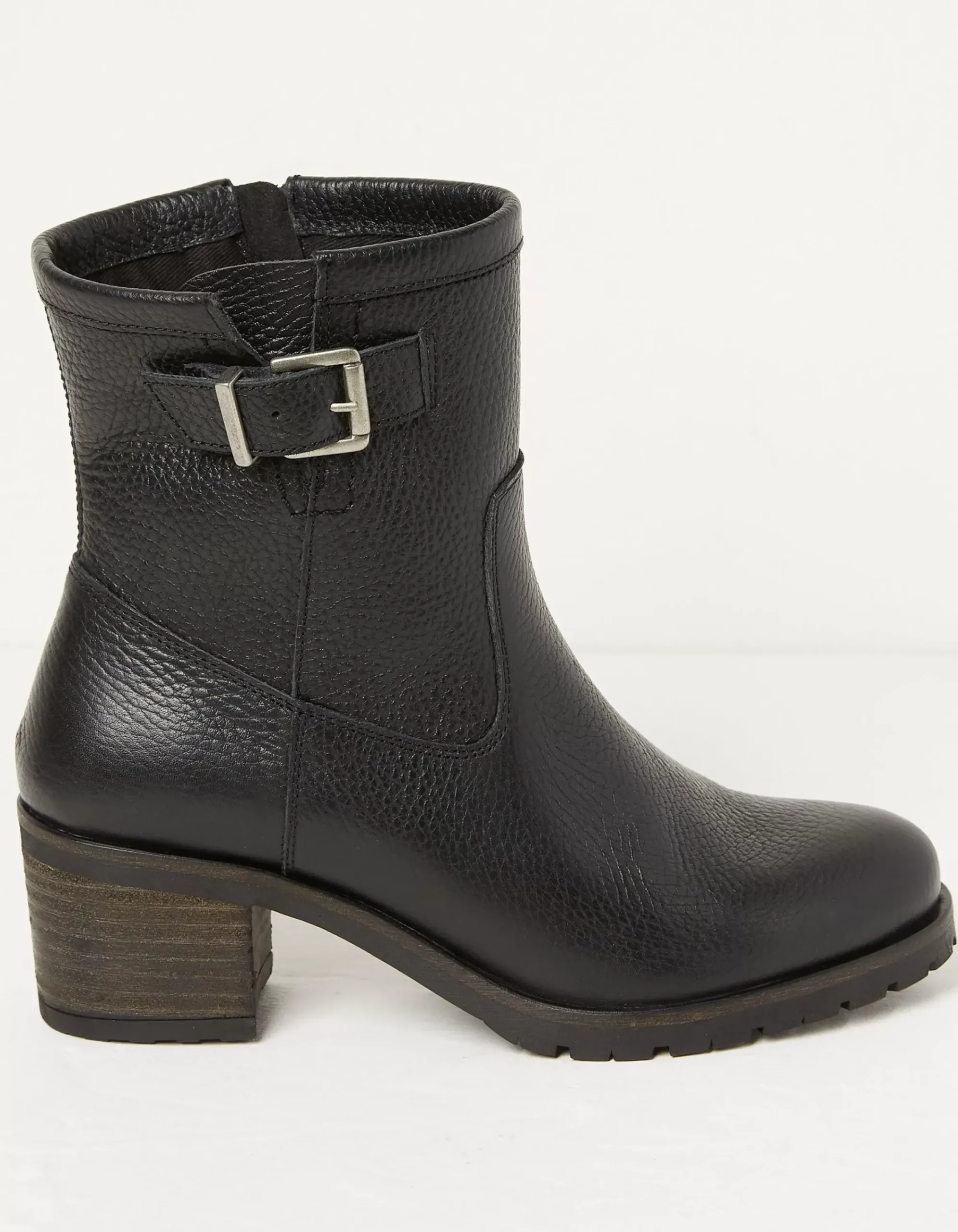 Women FatFace View All|Hollie Mid Heel Leather Boots