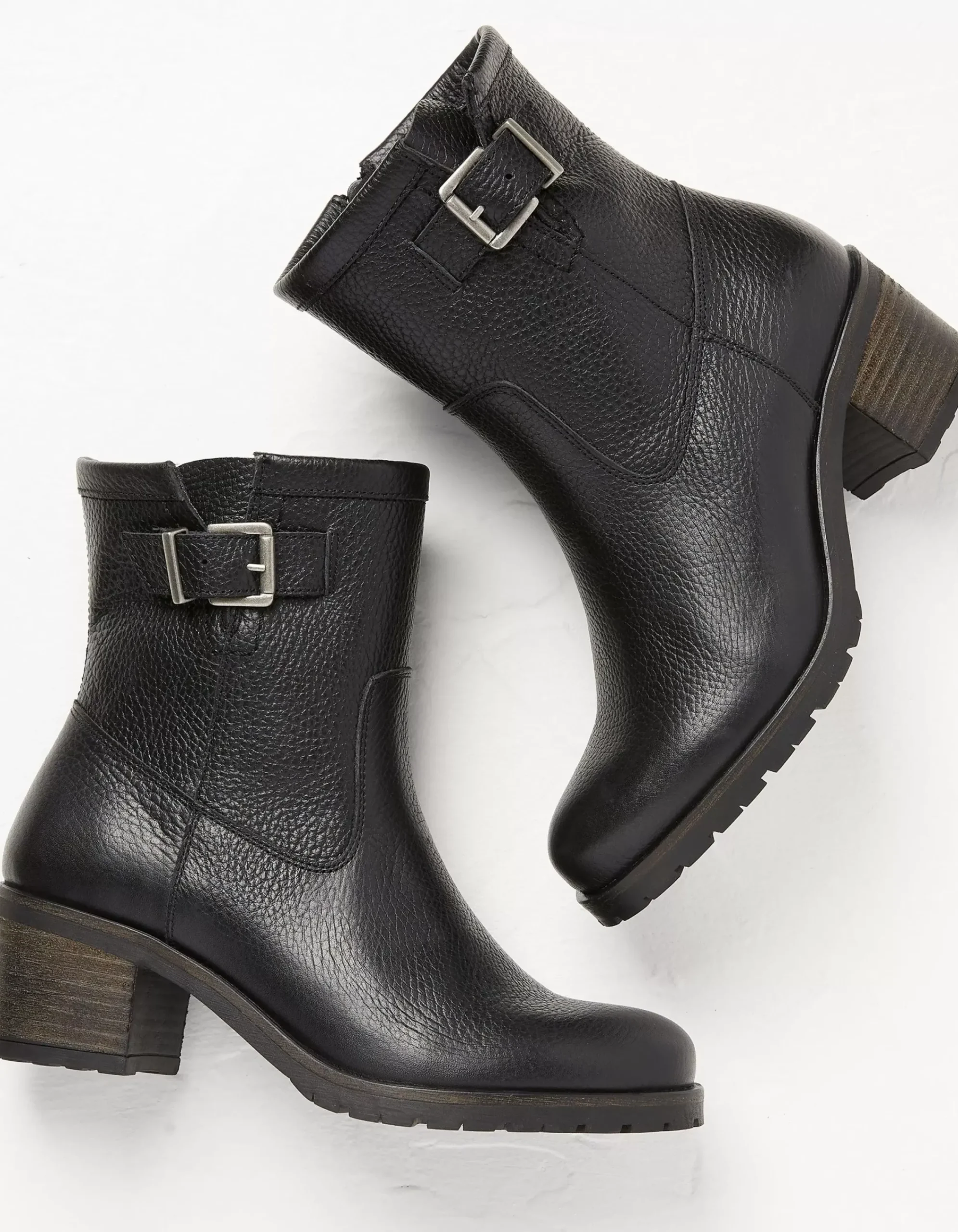 Women FatFace View All|Hollie Mid Heel Leather Boots