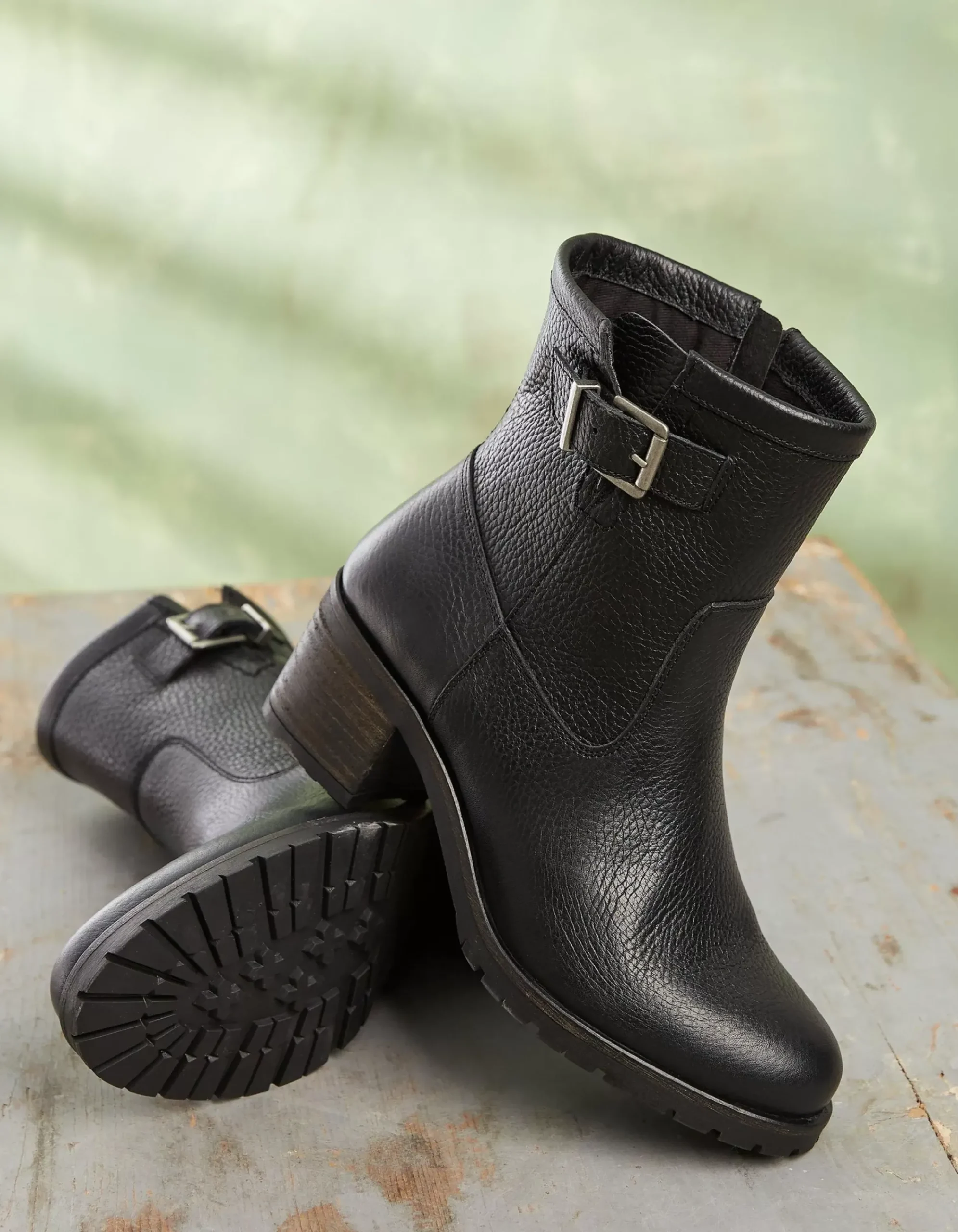Women FatFace View All|Hollie Mid Heel Leather Boots