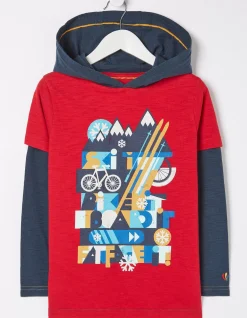 Boys FatFace View All|Hooded Ski Graphic T-Shirt
