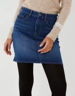 Women FatFace Skirts|Hope Denim Skirt