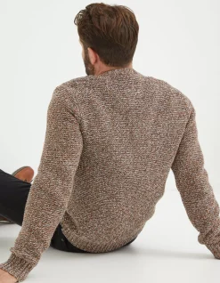 Men FatFace Knitwear|Hove Crew Jumper