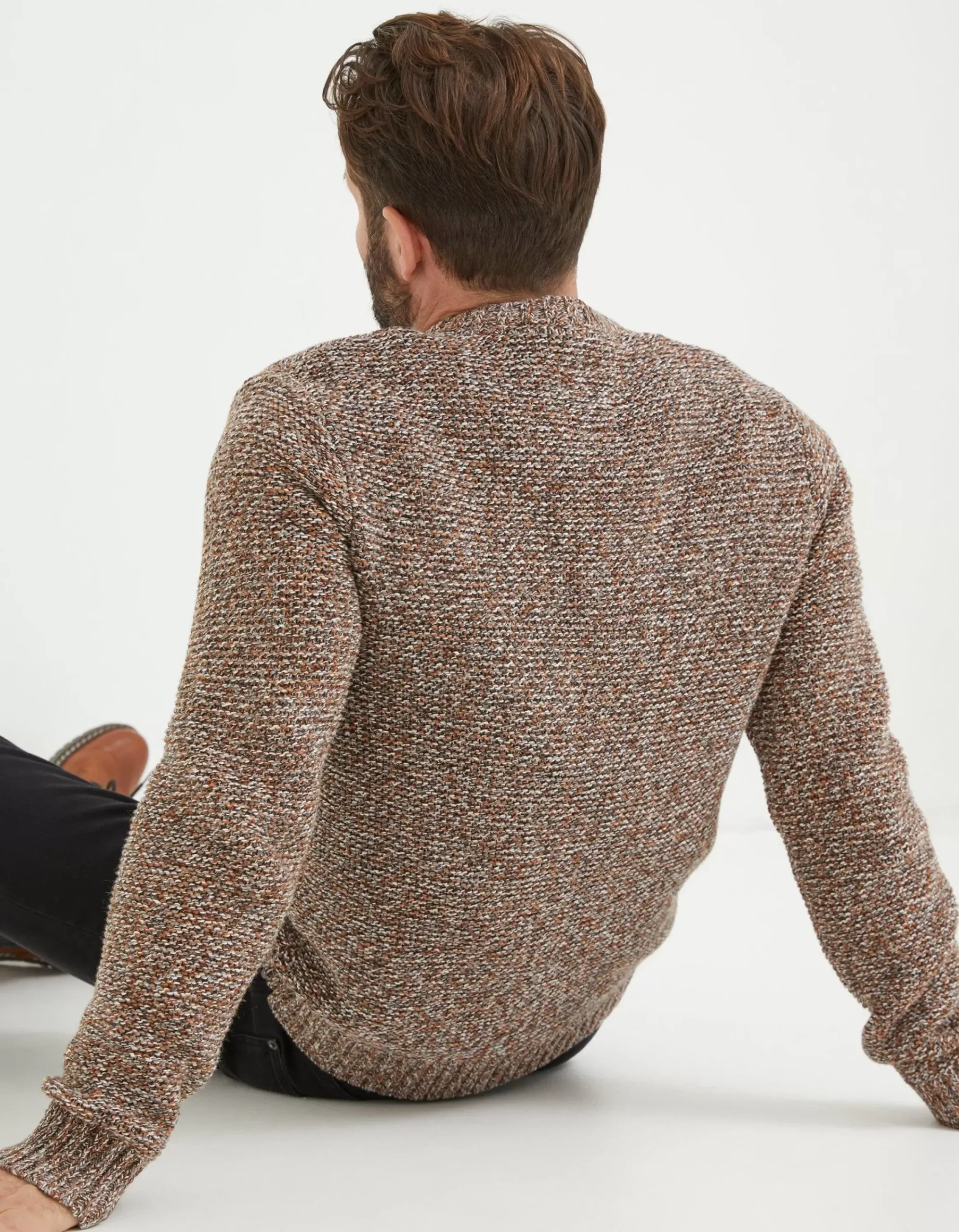 Men FatFace Knitwear|Hove Crew Jumper