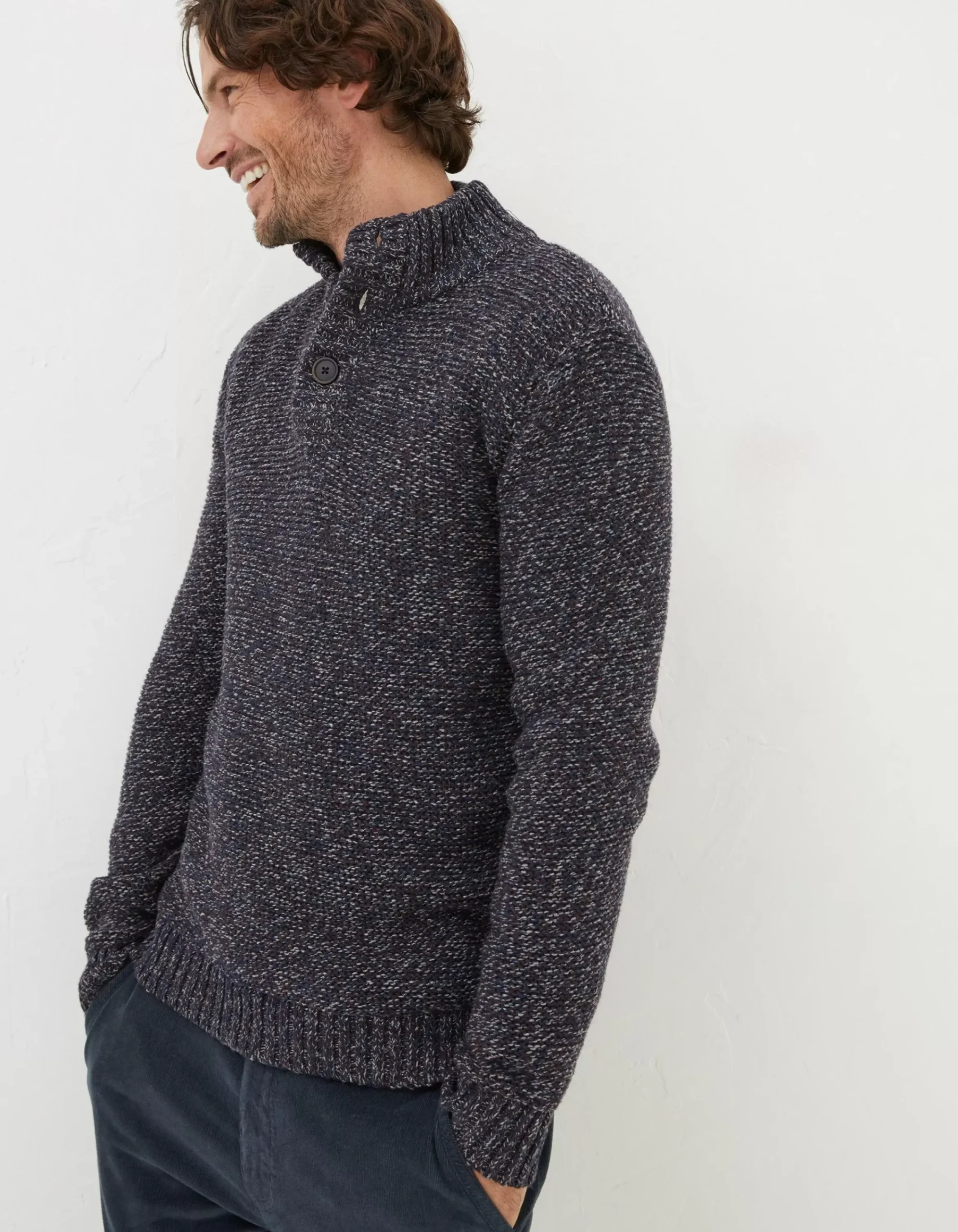 Men FatFace View All|Hove Half Neck Jumper