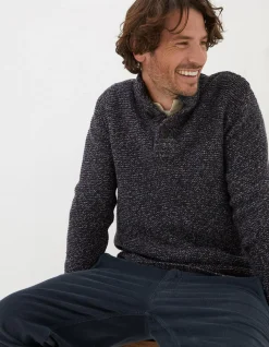 Men FatFace View All|Hove Half Neck Jumper