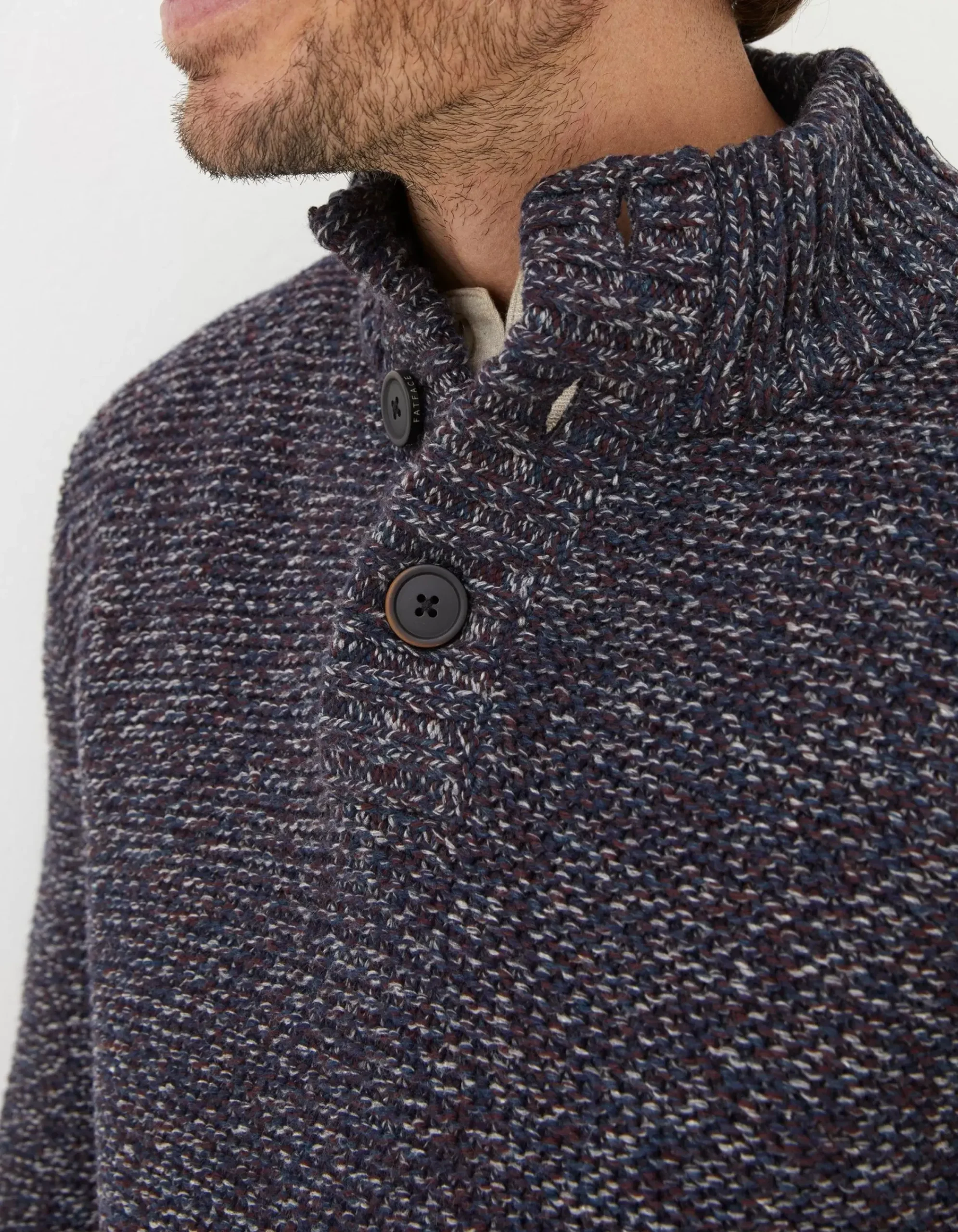 Men FatFace View All|Hove Half Neck Jumper