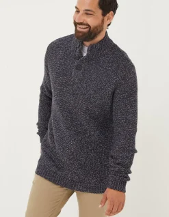 Men FatFace View All|Hove Half Neck Jumper