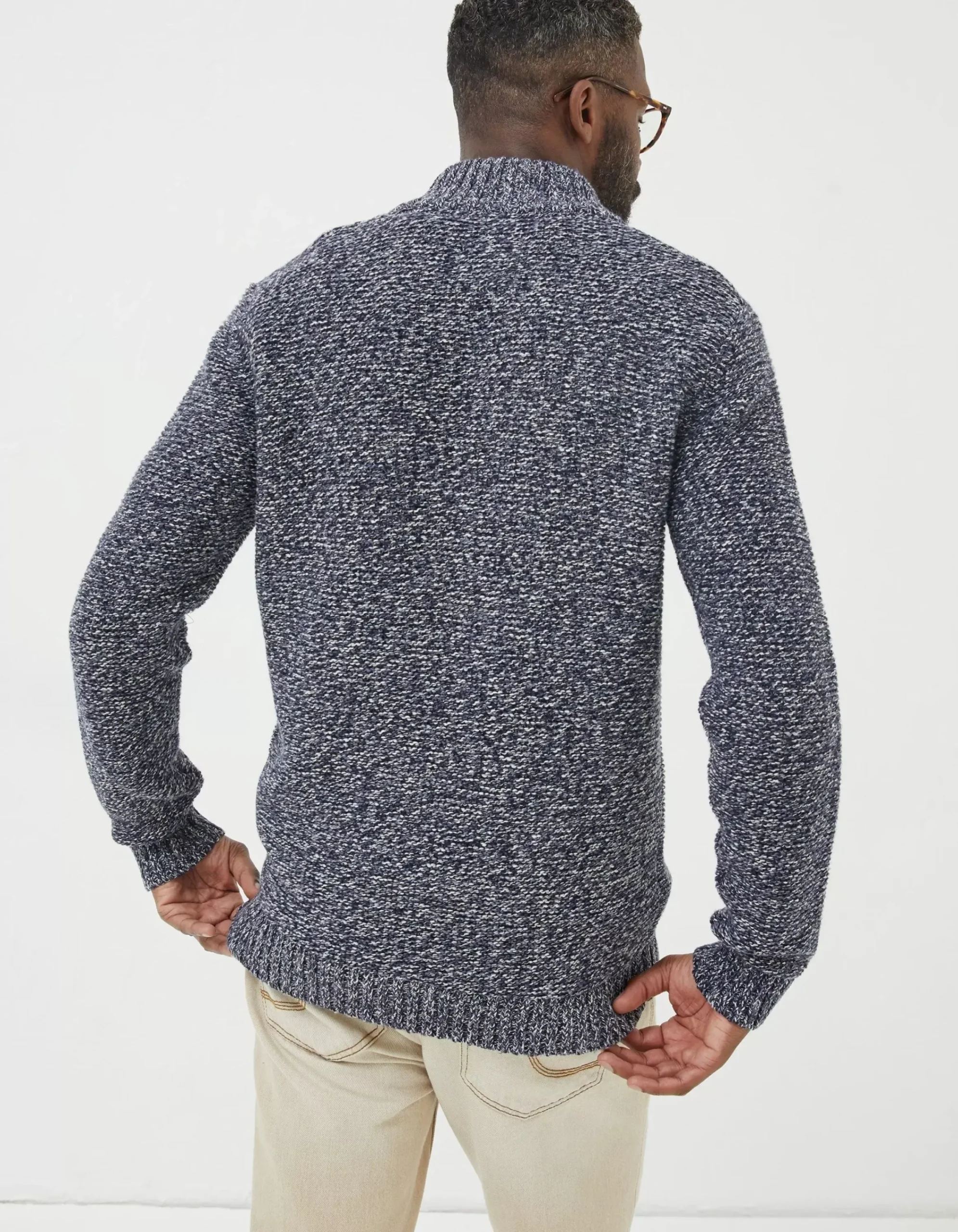 Men FatFace View All|Hove Half Neck Jumper