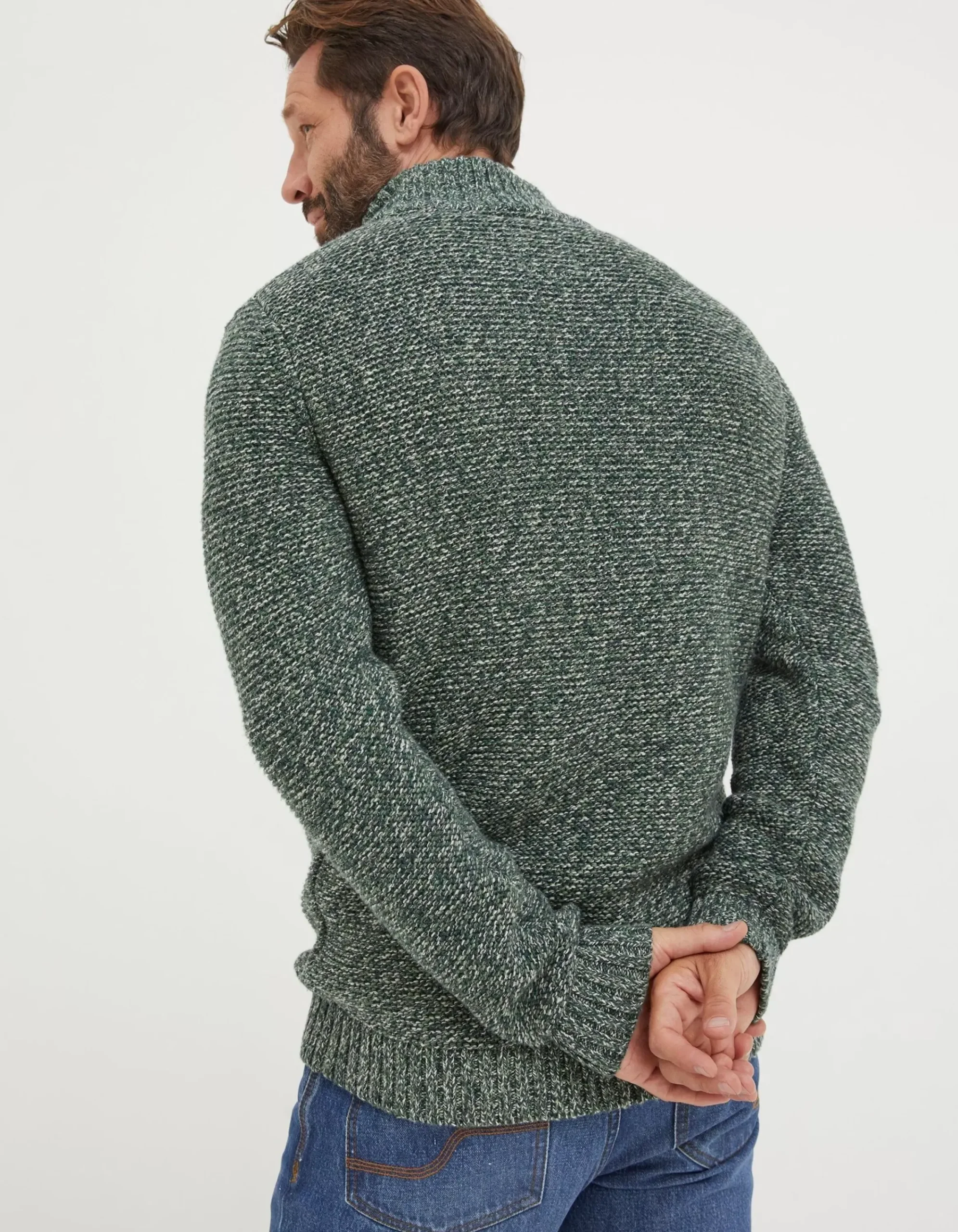 Men FatFace View All|Hove Half Neck Jumper