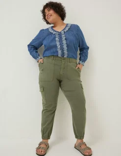 Women FatFace Trousers & Leggings|Hythe Cargo Trouser