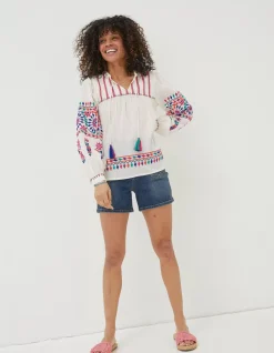 Women FatFace Shirts & Blouses|Ida Embroidered Blouse