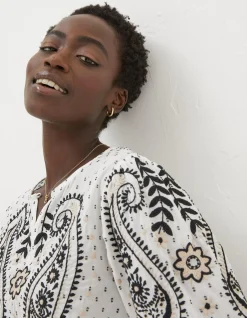 Women FatFace View All|Imogen Embroidered Blouse