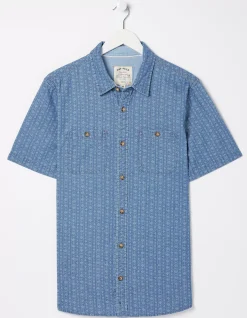 Men FatFace View All|Indigo Print Shirt