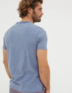 Men FatFace View All|Indigo Stripe T-Shirt