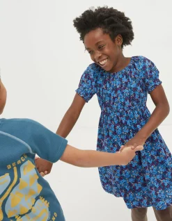 Girls FatFace View All|Ink Floral Printed Midi Dress