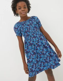 Girls FatFace View All|Ink Floral Printed Midi Dress