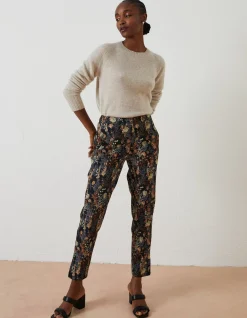 Women FatFace Trousers & Leggings|Isobelle Jacquard Trousers