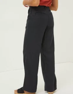 Women FatFace Trousers & Leggings|Ives Wide Leg Linen Trousers