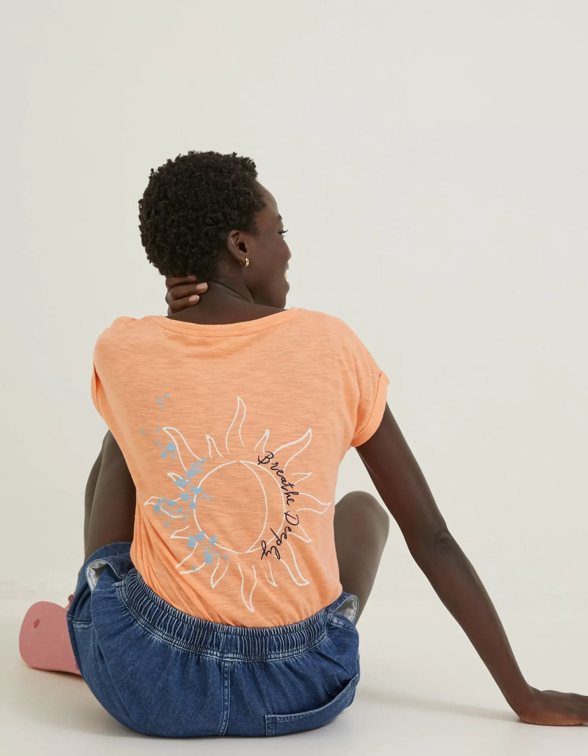 Women FatFace Tops & T-Shirts|Ivy Breathe Deeply Graphic T-Shirt