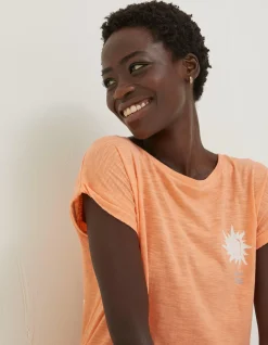 Women FatFace Tops & T-Shirts|Ivy Breathe Deeply Graphic T-Shirt