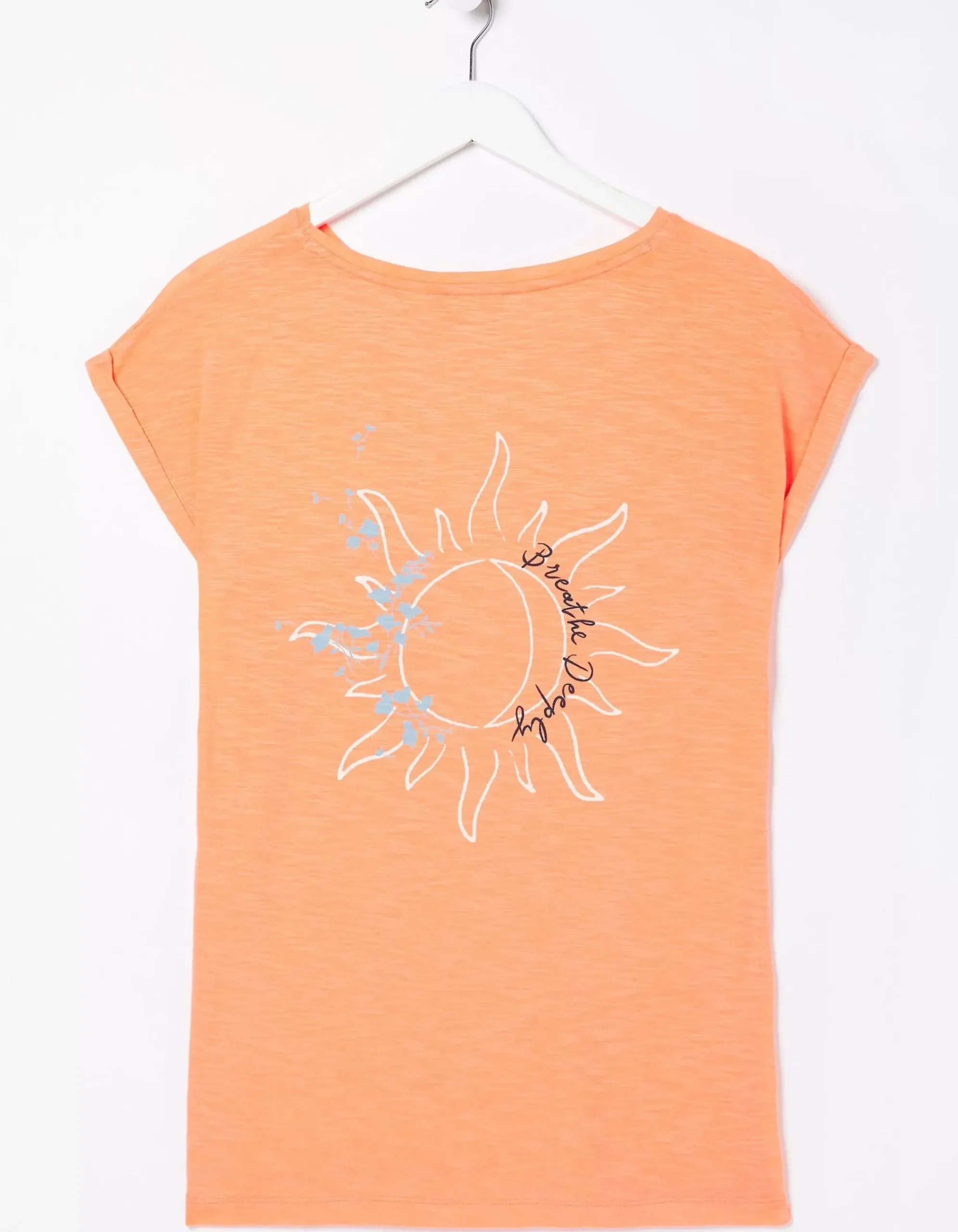 Women FatFace Tops & T-Shirts|Ivy Breathe Deeply Graphic T-Shirt