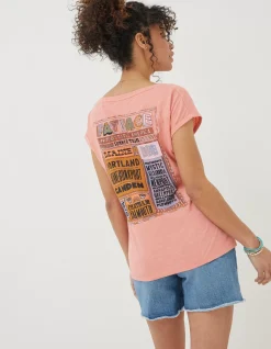 Women FatFace Tops & T-Shirts|Ivy Festival Usa T-Shirt