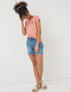 Women FatFace Tops & T-Shirts|Ivy Festival Usa T-Shirt