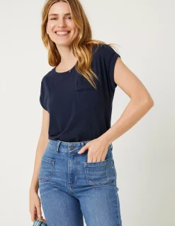 Women FatFace Nightwear & Loungewear|Ivy Lace T-Shirt