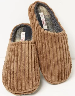 Men FatFace View All|Jamieson Cord Mule Slippers