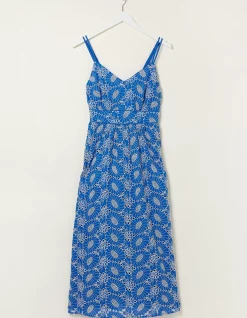 Women FatFace Dresses|Jayden Broderie Midi Dress