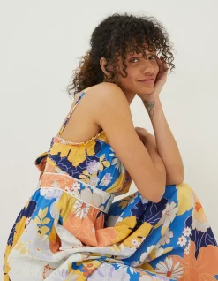 Women FatFace Dresses|Jayden Coastal Midi Dress