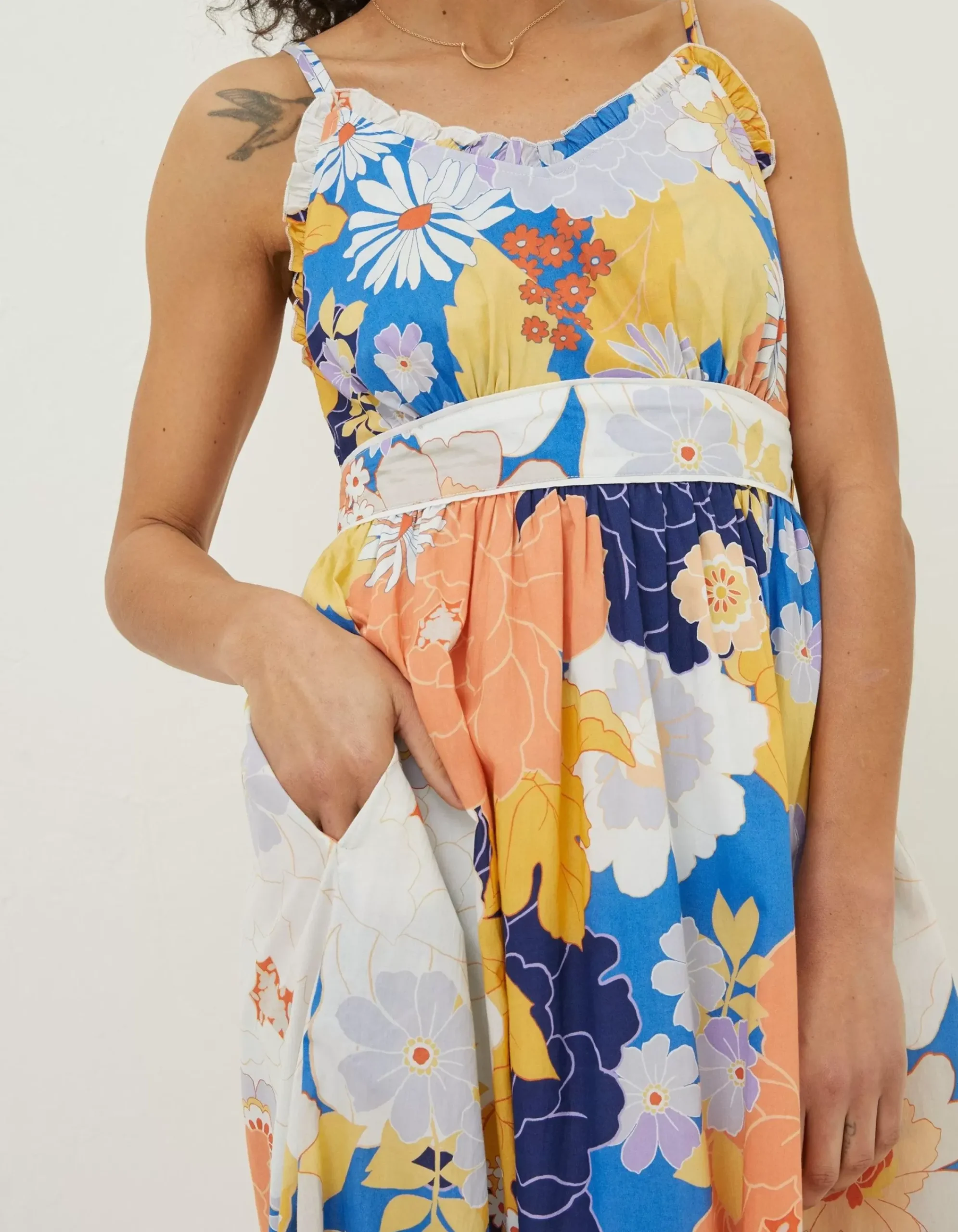 Women FatFace Dresses|Jayden Coastal Midi Dress