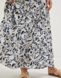 Women FatFace Skirts|Jayla Batik Flower Maxi Skirt