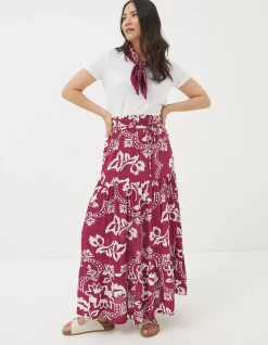 Women FatFace View All|Jayla Wallpaper Floral Maxi Skirt