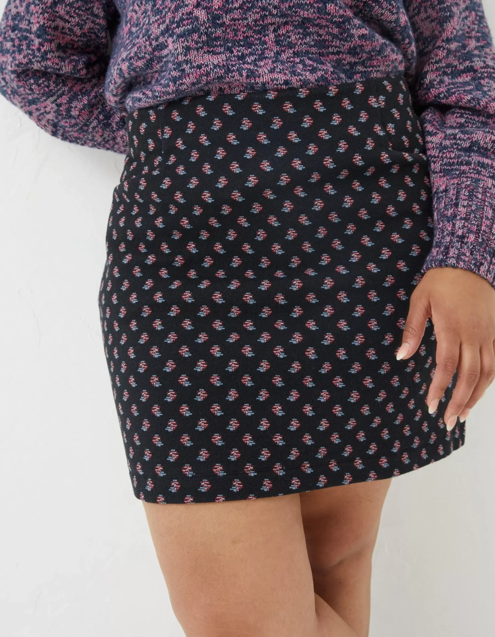 Women FatFace Skirts|Jennie Floral Geo Jersey Skirt