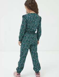 Girls FatFace View All|Jess Evergreen Floral Jumpsuit