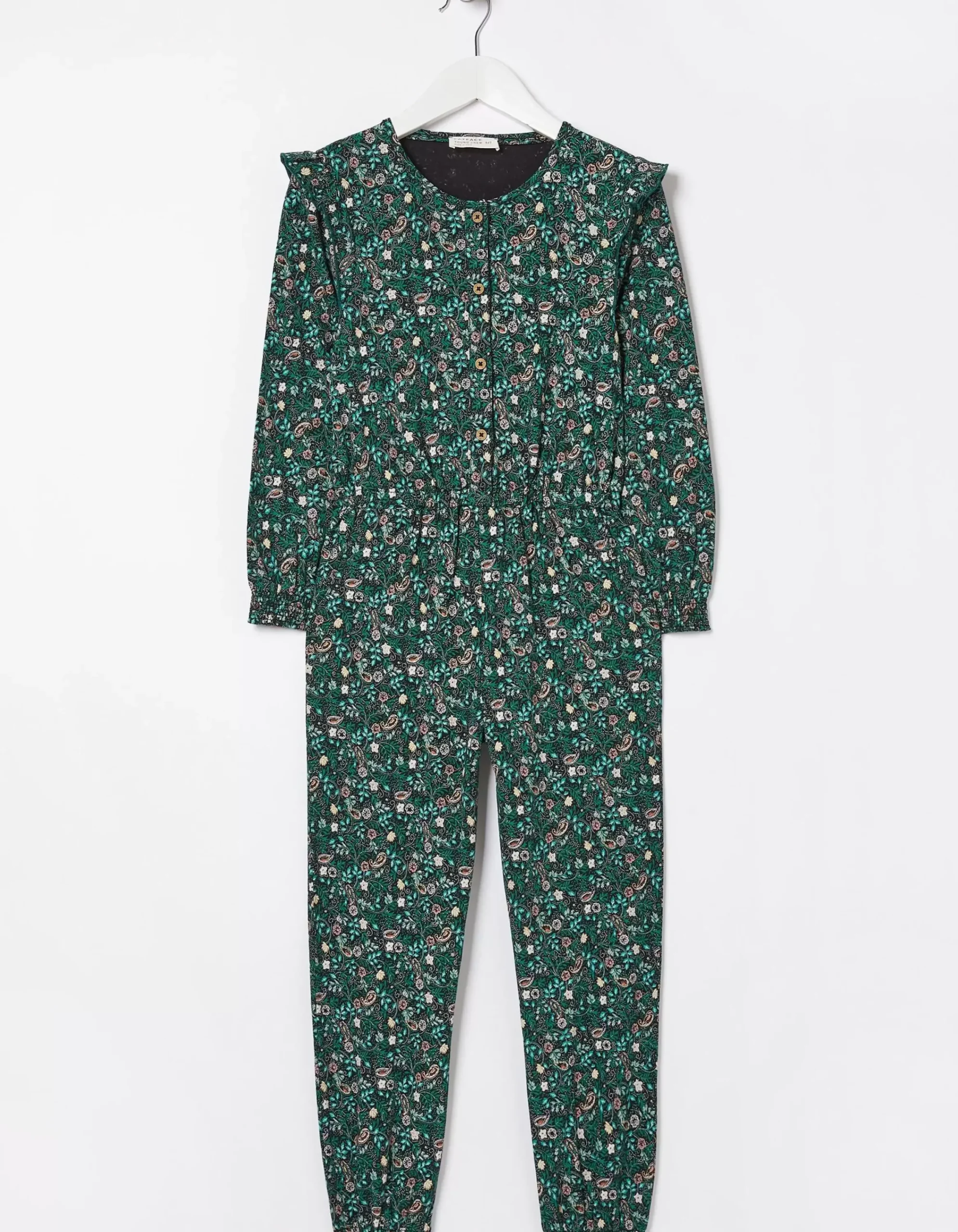 Girls FatFace View All|Jess Evergreen Floral Jumpsuit