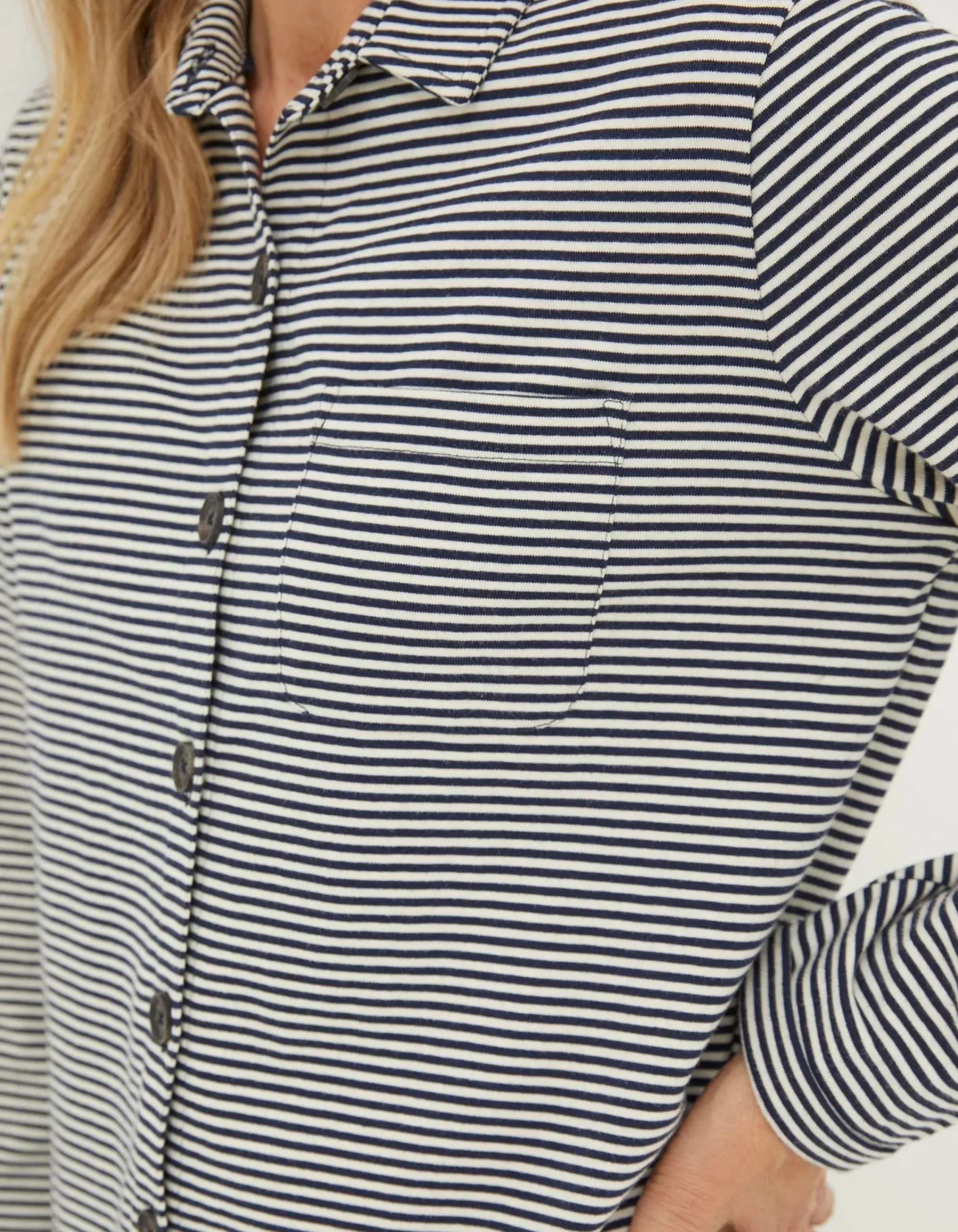 Women FatFace Tops & T-Shirts|Jess Stripe Jersey Shirt